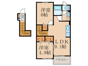 ヴィラ・弥生桜 Ａ棟の物件間取画像